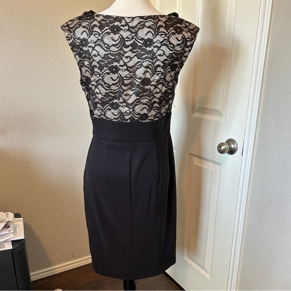 Connected Apparel Dress Special Occasion Black with Lace size 8. - Picture 4 of 15
